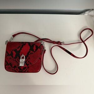 Rebecca Minkoff Red Snake Print Crossbody Bag